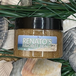 Renato’s Favorite Beach Foaming Brown Sugar Body Scrub I 4 Ounces I Dead by Daylight Survivor I Renato Lyra