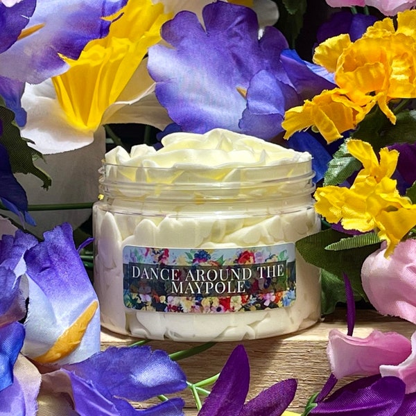 Dance Around the Maypole (Orange Blossom & Linen) | Horror Inspired Whipped Soap | Midsommar  | Formerly known as "Gardenia Breeze"