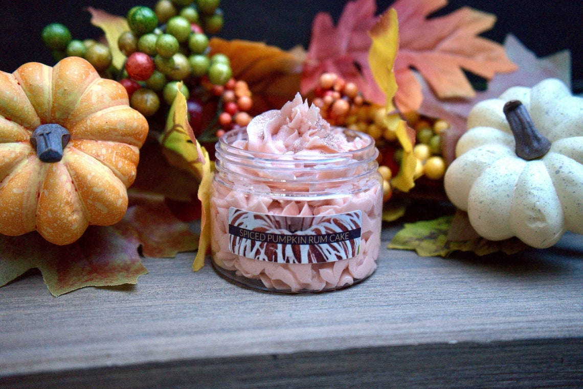 Spiced Pumpkin Rum Cake Autumn/Fall Whipped Soap Seasonal Spiced Pumpkin Rum Cake Autumn/Fall Whipped Soap Seasonal