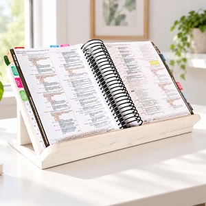 ICD-10-CM Book Stand | Heavy Large Book Holder | Work Book Display Stand | Home Office | Desk Study Organizer | Medical Coding Stand | Gifts