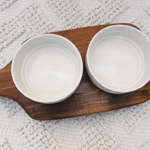 Cutting board dog feeder | raised dog bowl shops platform | dog bowl riser | elevated farmhouse dog bowl stand | farmhouse kitchen | dog table