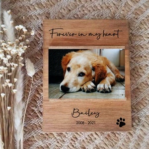 Pet Loss Picture Frame | Pet Memorial Photo Frame | Pet Loss Sympathy Gift | Dog Memorial Gift | Memorial Frame for Dogs | Dog Loss Frame
