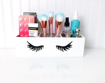 Amazon Com Stylish Makeup Pencil Brush Organizer With Cover Acrylic