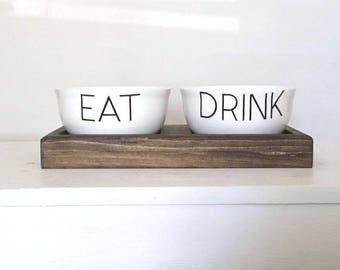 dog food water bowls