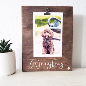 Personalized Pet Picture Frame | Dog Picture Frame | Cat Photo Frame | Pet Lover Gift | Dog Adoption | Pet Sympathy Gift | Personalized Pets