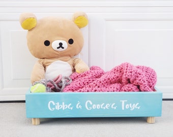 Low Profile Toy Box | Dog Toy Box | Cat Toy Box | Dog Toy Storage | Modern Toy Box | Dog Toy Bin | Personalized Toy Box | Dog Toys | Cat Toy