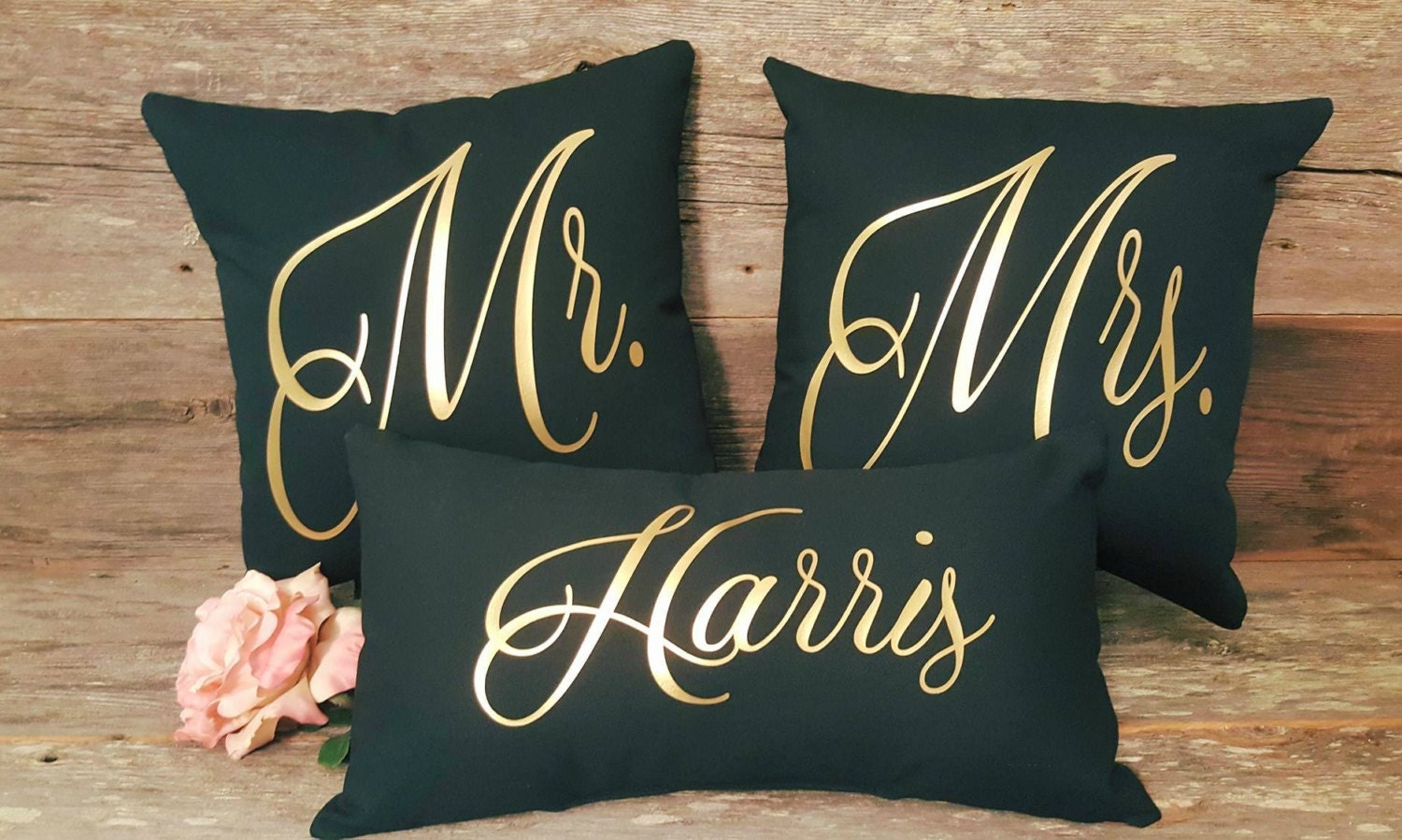 Personalized Mr and Mrs Pillow Set Wedding Pillow Wedding Etsy