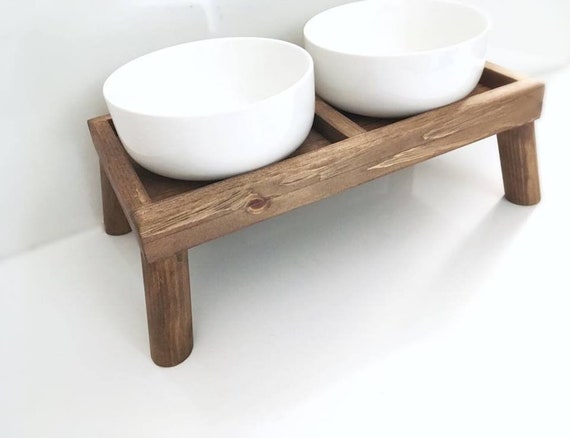 Dog Bowl Stand Elevated Dog Food Stand Raised Dog Feeder Etsy
