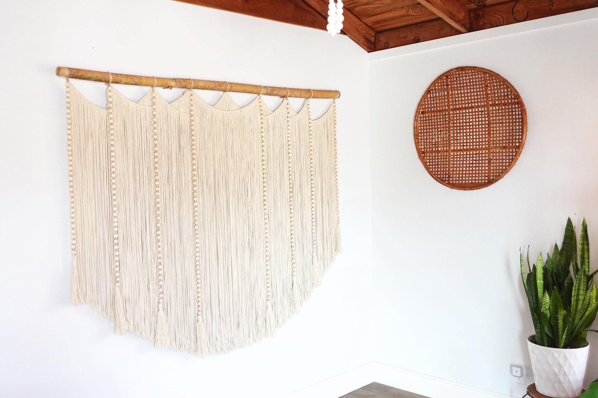 XL Boho Macrame | Modern Contemporary Macrame Wall Hanging | Fiber Art ...