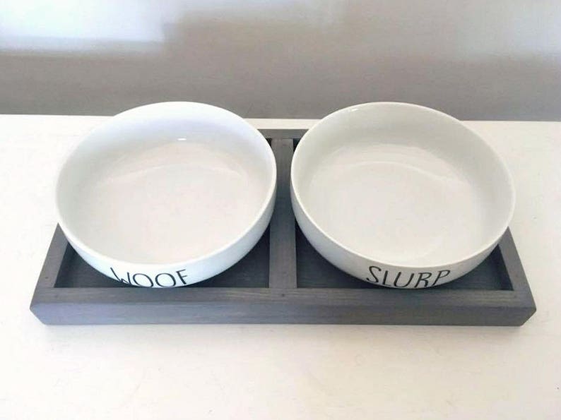 Large Custom Pet Bowls | Pet Feeding Station | Large Pet Dish | Personalized Pet Bowls | Rustic Dog Feeder | Large Dog Bogs | Pet Dishes bild 4