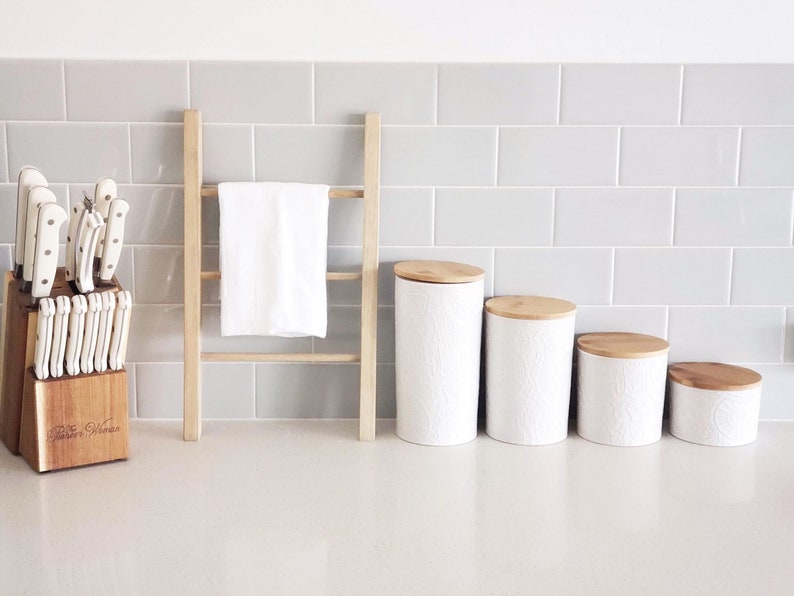 Mini Dish Towel Holder Country Kitchen Farmhouse Dish Rag Etsy