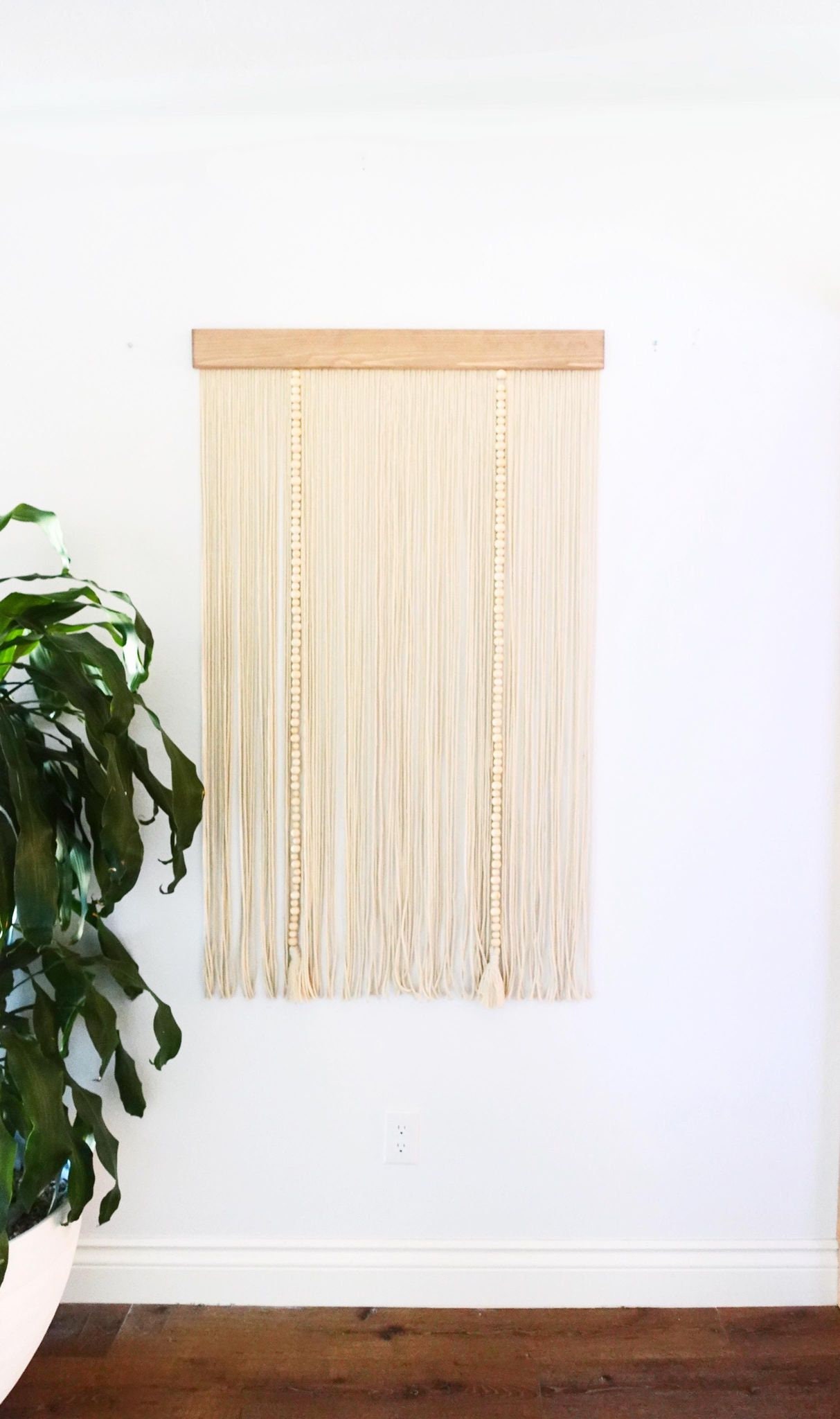 Modern Contemporary Macrame Fiber Art | Boho Wall Hanging | Hallway ...