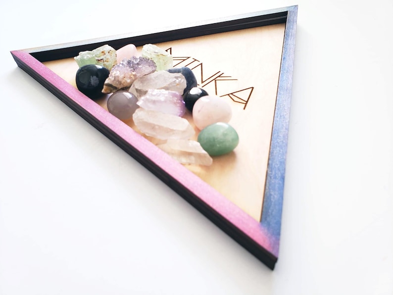 Crystal Storage Crystal Tray Organizer Personalizaed Etsy