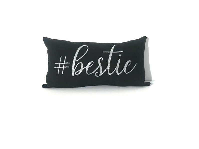 Valentines Day Gift For Best Friend Bestie Hashtag Pillow Etsy
