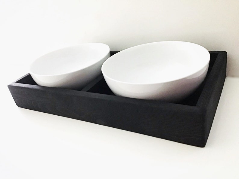 XL Porcelain Dog Bowl Stand XL Dog Bowls Large Breed Dog Etsy