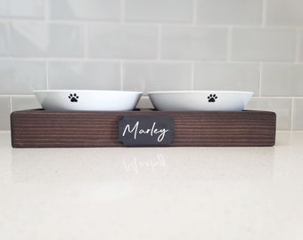 Pet Bowl Stand | Ceramic Dog Food Stand | Food Water Pet Bowls | Personalized Pet Bowls | Pet Feeding Station | Cat Bowl Set | Dog Bowl Set