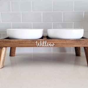 Elevated Dog Bowls & Cat Dishes - Custom Pet Feeder