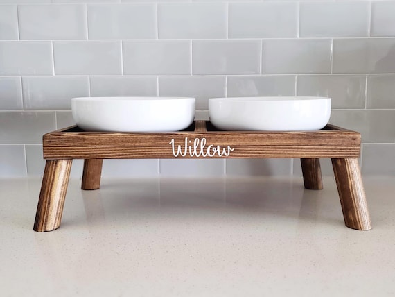 Dog Bowl Stand Large the Original Farmhouse Dog Feeder Elevated Dog Bowl  Dog Bowl Raised Dog Bowl Personalized Dog Bowl Dog 