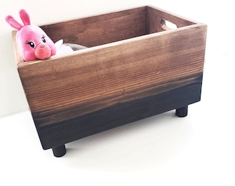 Dog Cat Toybox | Pet Toy Bin | Puppy Storage Supplies | Pet Storage | Dog Gift | Cat Toys | Dog Toys | Modern Toy Box | Pet Adoption Gift