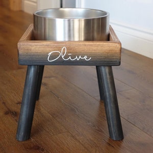 Elevated Dog Bowl Stand | Tall Dog Bowl Stand | Raised Dog Feeder | Senior Dog Dog | Modern Dog Bowl Feeder | Large Dog Bowl Raw Dog Feeding