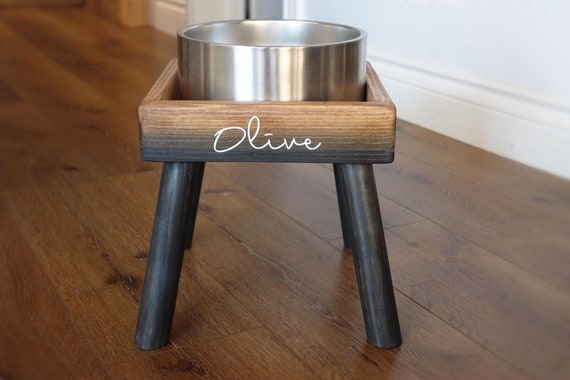 Modern Elevated Dog Bowl Stand, Small - Large Dog Feeding