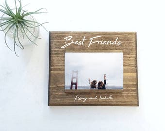 Best Friends Picture Frame | Best Friend Photo Frame | Slide in Picture Frame | Gift for Best Friend | Personalized Gift for Best Friend |