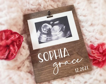 Baby Ultrasound Picture Frame | Personalized Baby Frame | Baby Announcement | Sonogram Picture Frame | Grandparents to be gift | Baby Scan