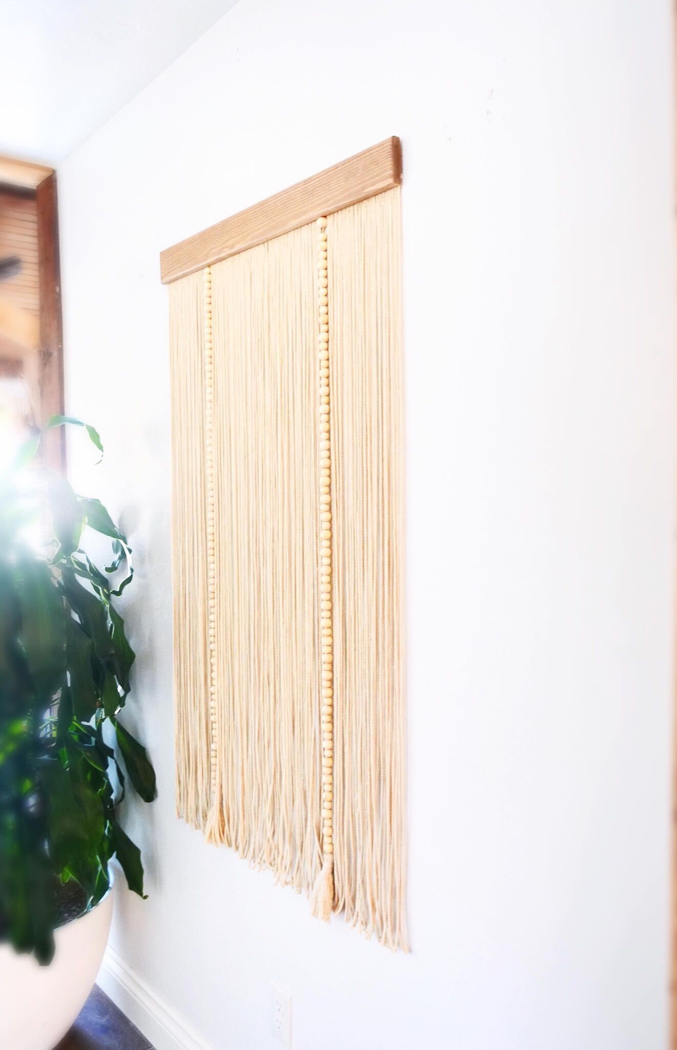 Modern Contemporary Macrame Fiber Art | Boho Wall Hanging | Hallway ...