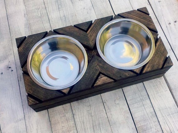 Dog Bowl Feeder Raised Dog Feeder Dog Bowls Large Breed Etsy