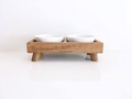 Elevated Dog Feeder | Raised Dog Bowls | Mid century Modern Pet Bowls | Cat Bowls | Dog Bowls | Small Pet Bowl Stand | Wood Personalized Pet