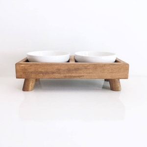 Mid century modern 2025 dog bowls