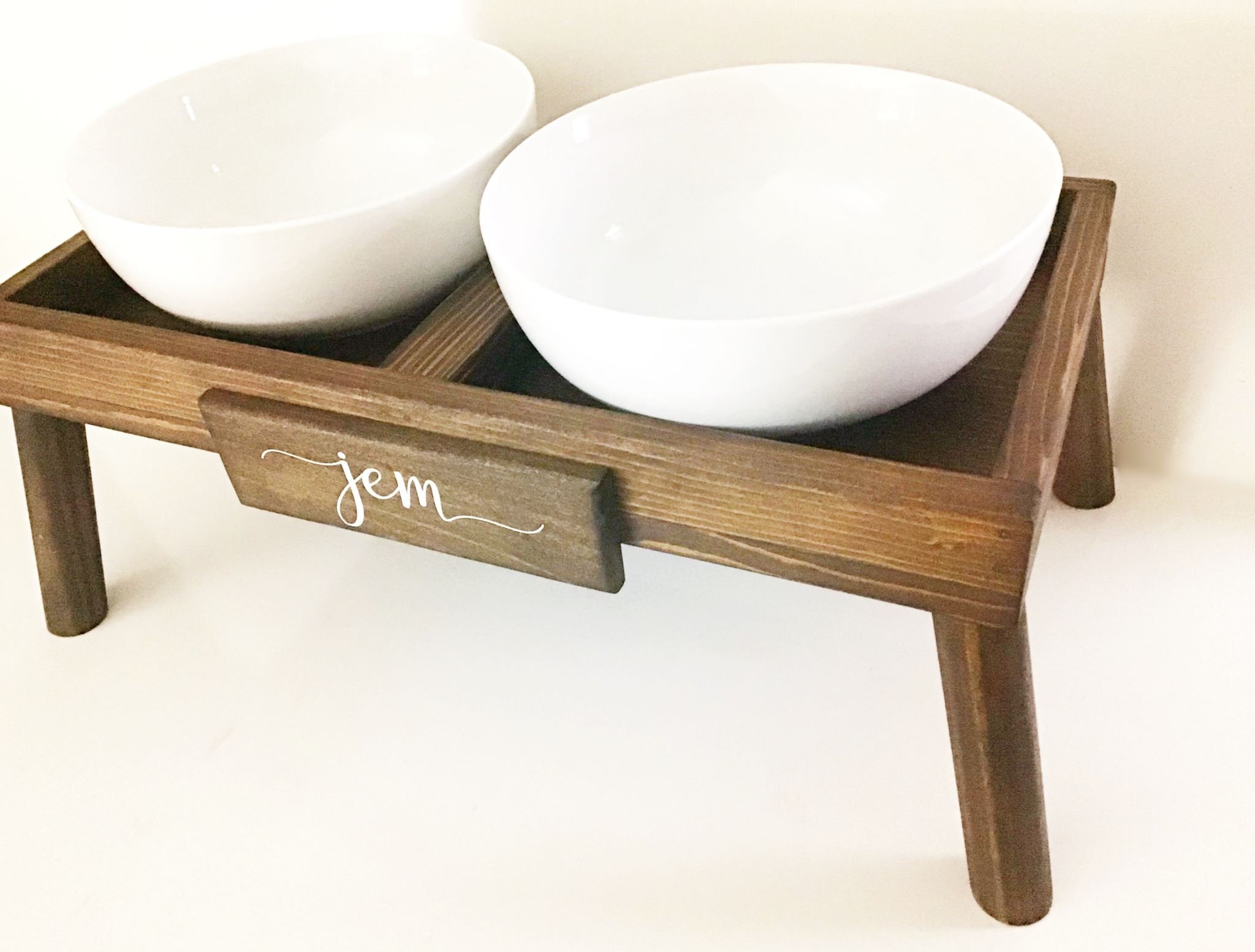 Large Breed Dog Food Stand Modern Dog Feeding Station Etsy