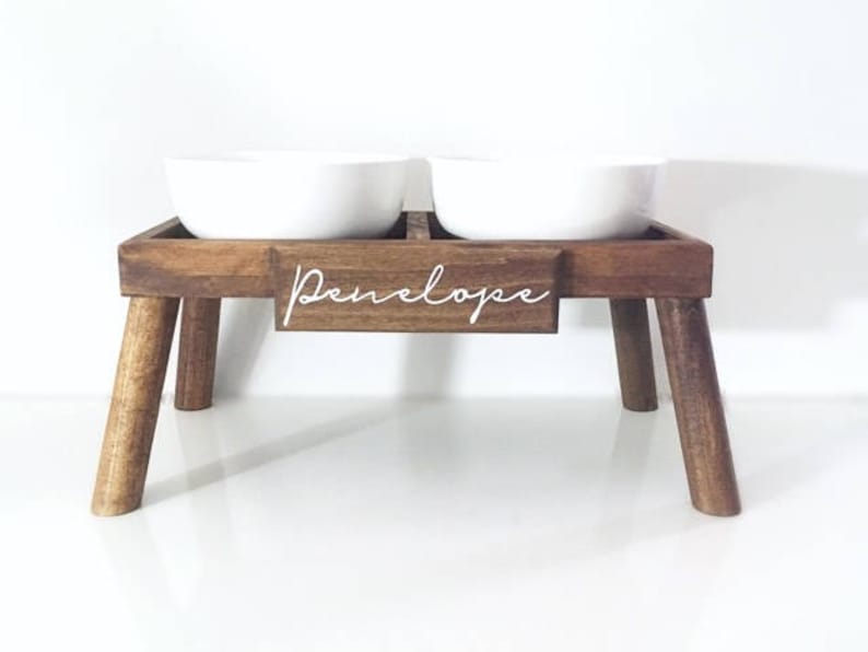 large dog food stand