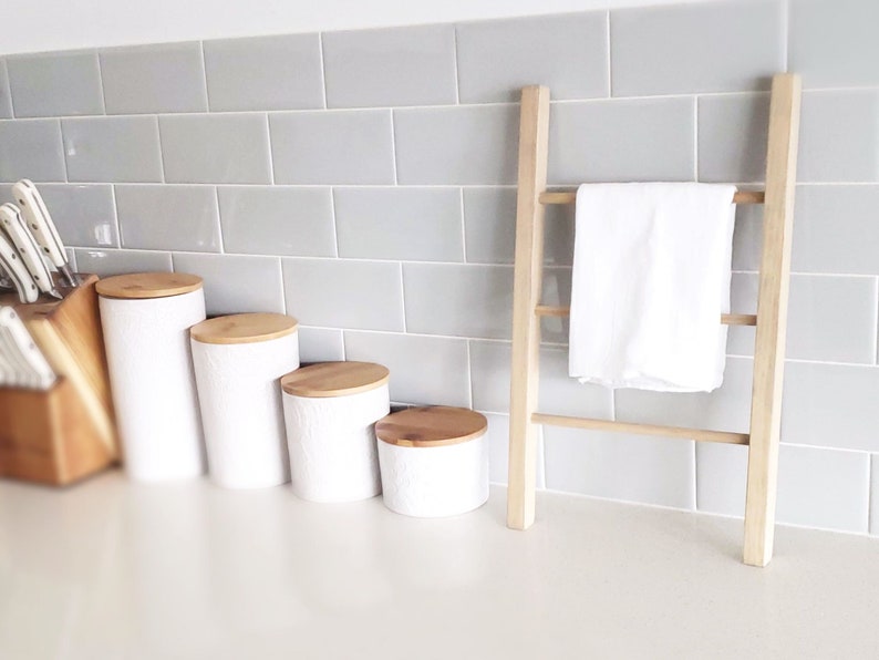 Mini Dish Towel Holder Country Kitchen Farmhouse Dish Rag Etsy