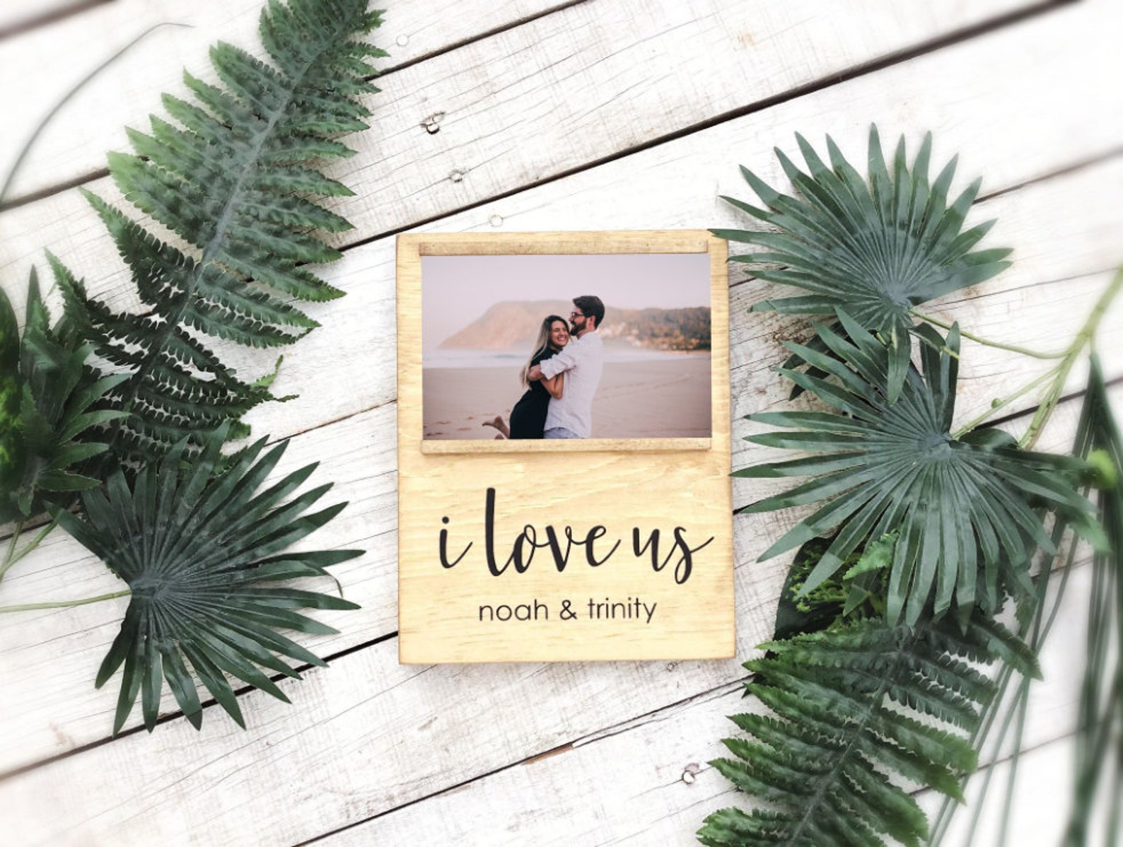 I Love Us Wood Picture Frame Girlfriend Boyfriend Gift Etsy