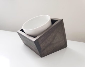 Tilted Cat Bowls | Angled Pet Feeder | Whister Fatigue Cats | Elevated Feeder Small Dogs and Cats | Modern Pet Bowl Stand | Cat Dish | Cats