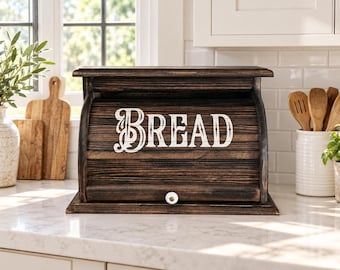 Vintage Inspired Rolltop Bread Box