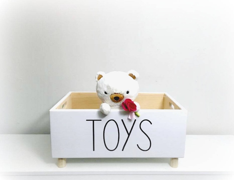 Dog Toy Box Pet Toy Box Dog Toy Storage Modern Toy Box Dog Toy Bin Personalized Toy Box I can Dog Toys Doggy Toy Box Dogs image 2