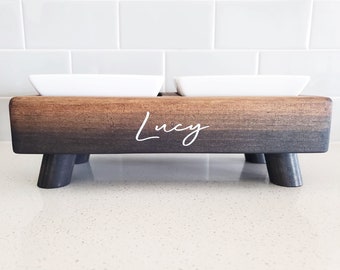 XS Pet Bowl Stand | Small Bowls for Cats | Yorkie Dog Bowls | Cute Girl Puppy Dog Bowl Feeder | Elevated Pet Bowl Stand for Small Dogs