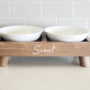 Dog Bowls With the Stand / Elevated Pet Bowls / Modern Feeder