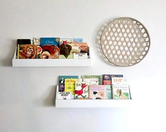 Book shelves for Kids Room | Nursery Book Shelf | Wall Mounted Book Shelf | Nursery Decor | Book Storage | Book Organization | Book Ledge