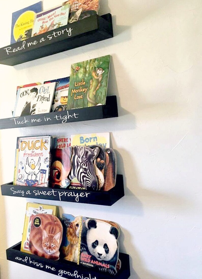 Floating Book Ledge Book Ledges Book Shelves Book Etsy