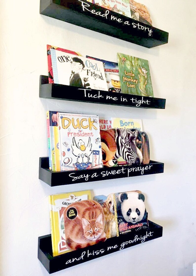 Floating Book Ledge Book Ledges Book Shelves Book Etsy