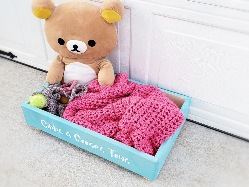 Low Profile Toy Box Dog Toy Box Cat Toy Box Dog Toy Etsy