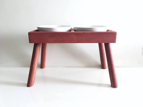 tall dog feeding station