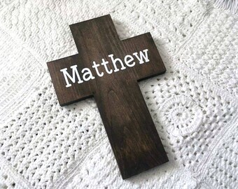 Personalized Name Cross | Baptism Cross | Easter Gifts | Wood Cross | Cross Decor | Christian Wall Art | Name Cross | Gallery Wall