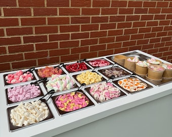 Carrito de dulces/caramelos, se monta en segundos: perfecto para bodas y fiestas infantiles.