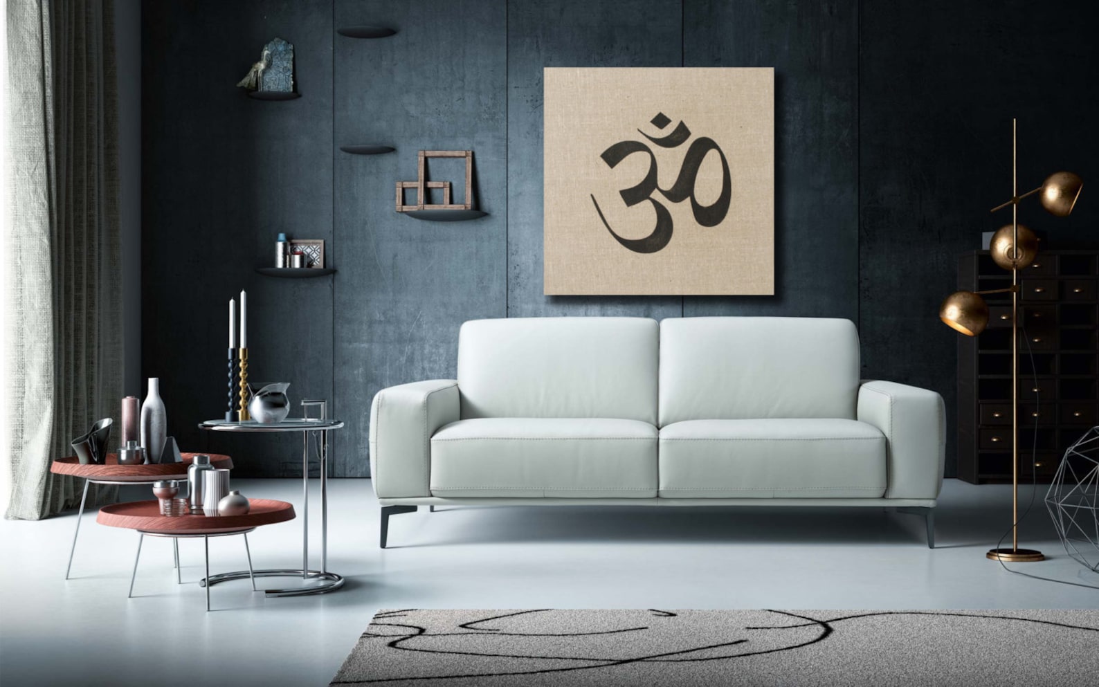 Om Wall Art Large Art Om Aum Symbol Handmade Wall Decor Etsy