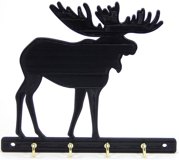 Moose Key Rack Holder Hanger Decor Entryway Organization Wall Key Hooks For Hunters And Outdoor Sportsmen