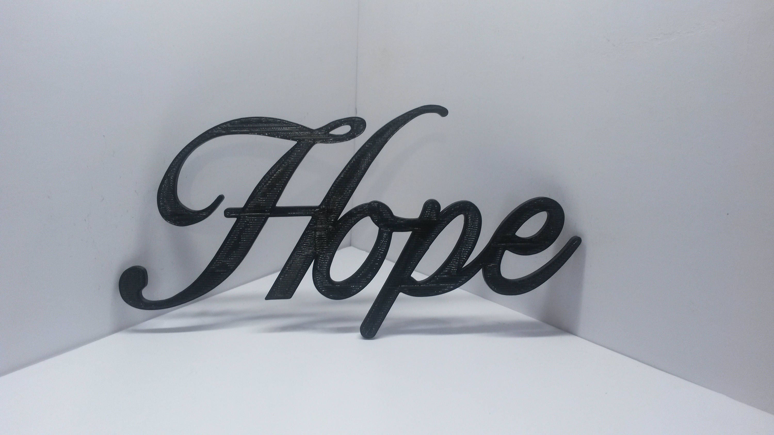 Hope Cursive Script Word Art Wall Hanging Sign Plaque Home Etsy